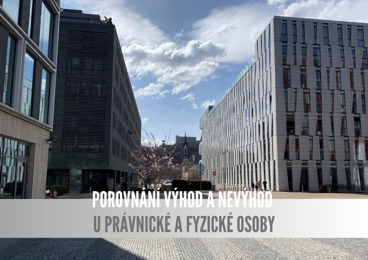 Podnikání – porovnání výhod a nevýhod u právnické a fyzické osoby, typy společností