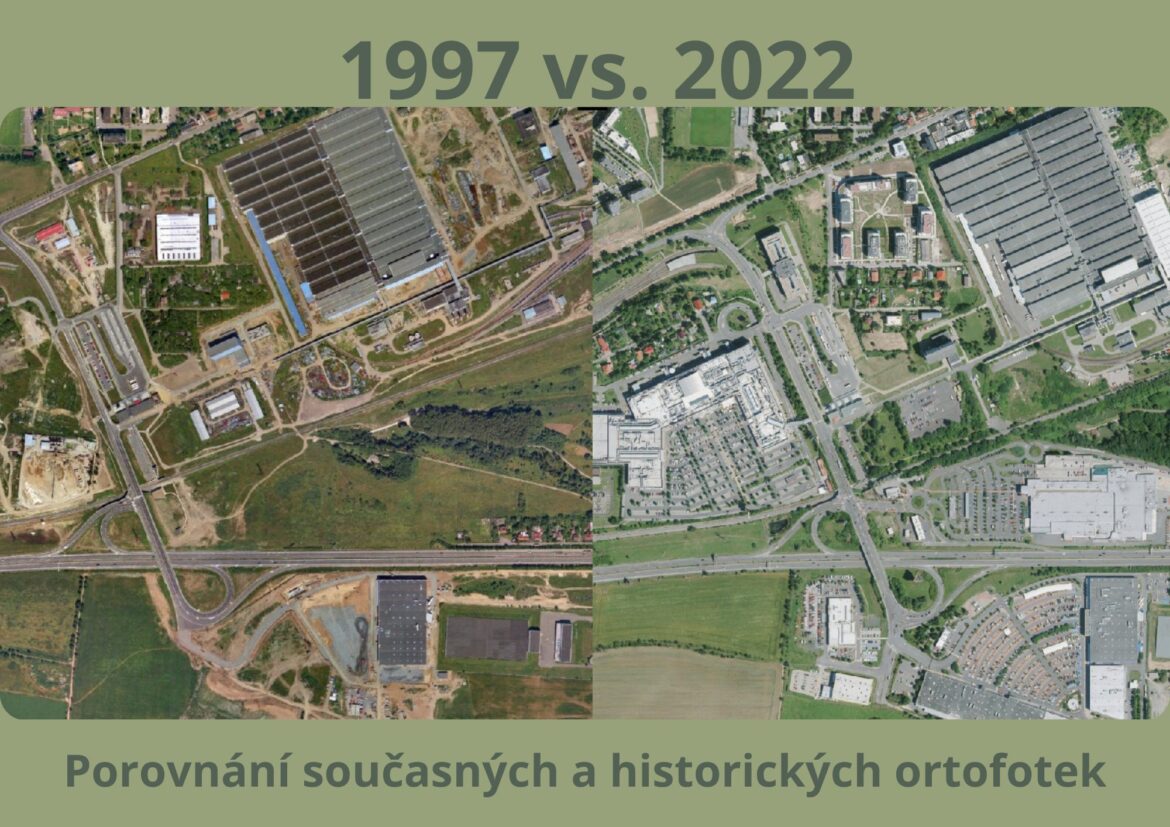 Porovnání současných a historických ortofotek